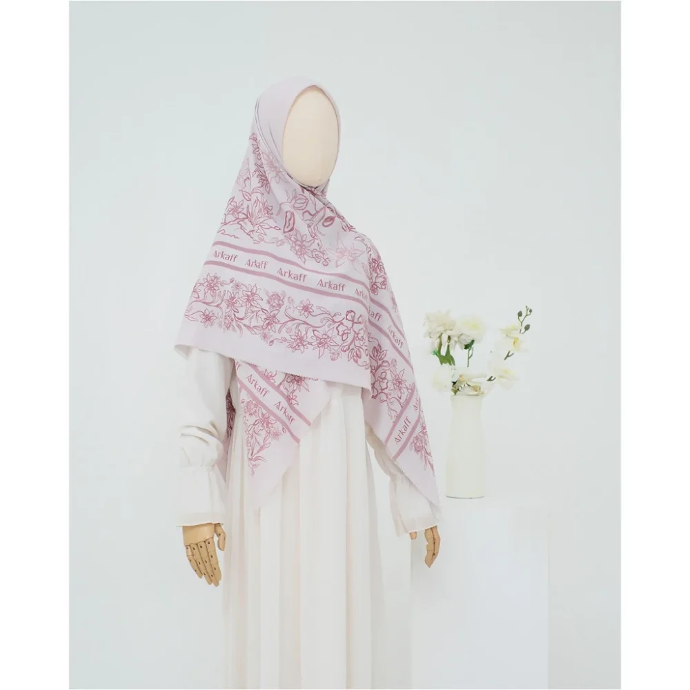 Hijab Syari 140 Corak ARKAFF - Fatimah Scarf Poly Cotton - Image 3