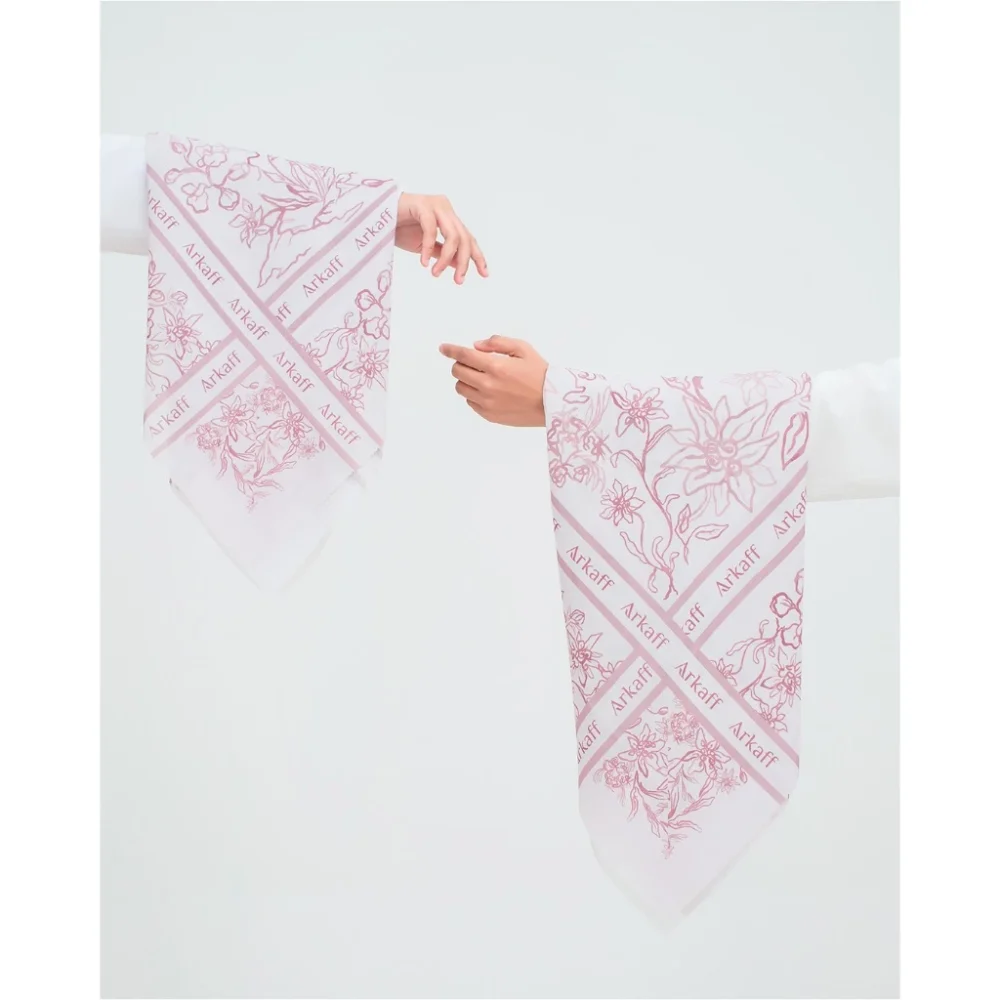 Hijab Syari 140 Corak ARKAFF - Fatimah Scarf Poly Cotton - Image 4