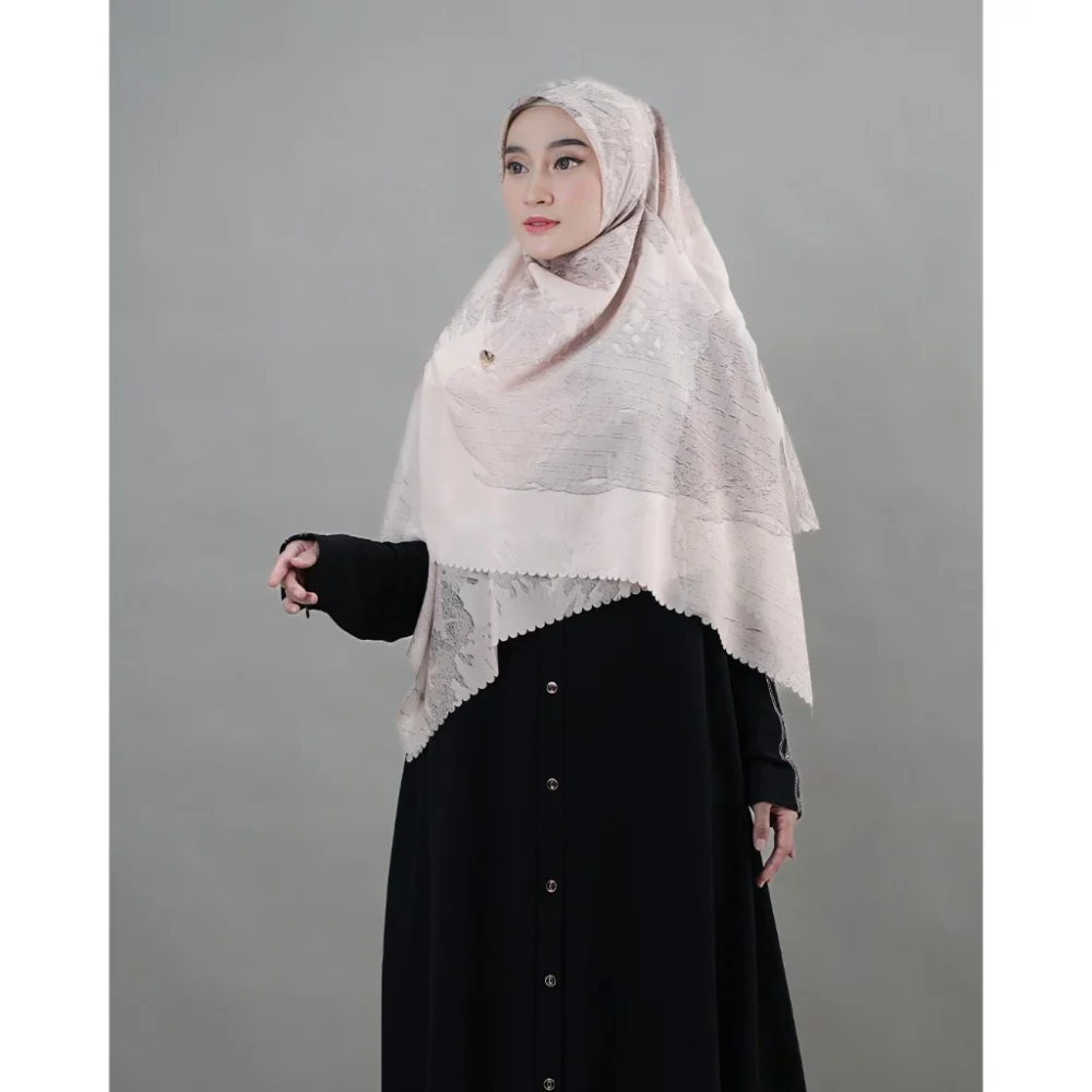 Hafshah Series Poly Cotton ARKAFF | Jilbab Segiempat - Image 5